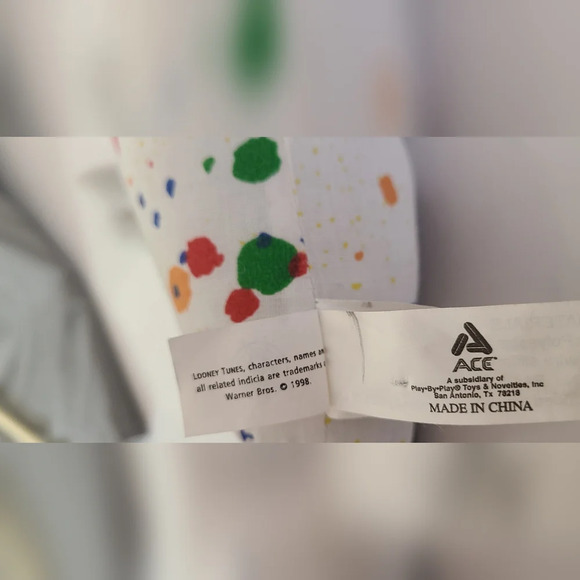 Vintage‎ 1998 Looney Tunes Sylvester Cat Plush 13" Painter Overalls - Picture 6 of 6